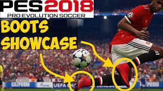 PES 2018 Boots Showcase  Includes Data Pack 30 DLC 30 104 Boots [upl. by Enybor]