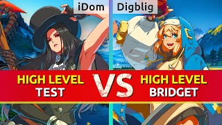 GGST ▰ iDom Testament vs Digblig Bridget High Level Gameplay [upl. by Yngiram]