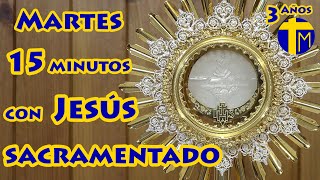 Adoración al Santísimo Sacramento del Altar 15 minutos con Jesús Sacramentado Visita al Santísimo [upl. by Hanzelin862]