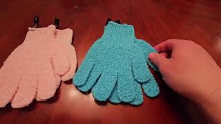 Review of exfoliating body scrub gloves [upl. by Bradeord]