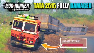 Fully Damaged TATA 2515 Truck Unlocked Garage Spintires MudRunner [upl. by Sylvan]