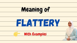 Daily vocabulary  Flattery Meaning  Vocabgram [upl. by Yemane]