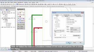 DDSCAD Plumbing Modeling Hot Cold and Circulation Pipes [upl. by Ayaros]