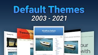 Default WordPress Themes Their History and Evolution [upl. by Tanberg]