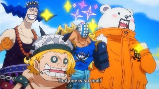 Bepo and Killer Fanboying General Franky English Sub [upl. by Naiviv]