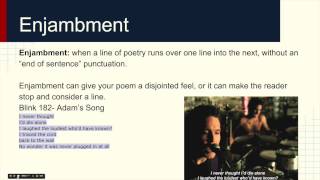 Poets Skill 8 Elision Enjambment and Caesura [upl. by Swee]