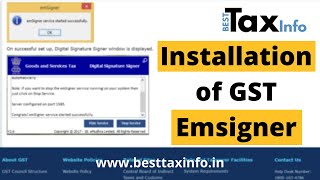 GST EmSigner Install कैसे करें  Installation of GST EmSigner  Download amp Install Java Utility [upl. by Sigfrid]