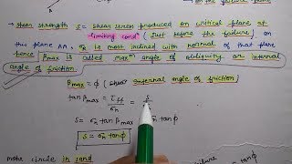 Shear Strength Of Soil In Hindi Soil Mechanics [upl. by Anaeel]