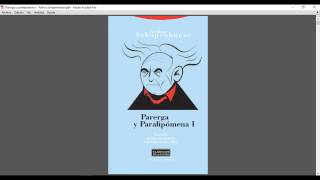 Descargar Parerga y paralipómena I Arthur Schopenhauer [upl. by Mandie471]