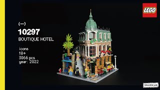 LEGO 10297 Boutique Hotel relaxing speed build [upl. by Merat]