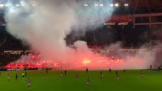 Royal Antwerp FC Sporting Anderlecht Pyroshow [upl. by Letsou]