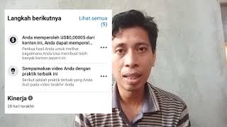 Ternyata Ini Pendapatan Video Iklan Instream Facebook Nol Dollar [upl. by Eglantine]