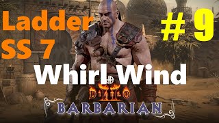 D2R  BARBARIAN LADDER SS 7  WHIRLWIND BAAL P8  PART 9 [upl. by Marty890]