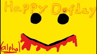 Happy Oofday Remaster Alpha All Endings [upl. by Ynaffyt]