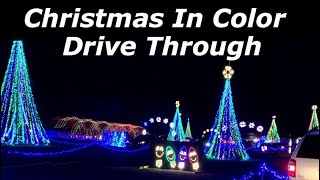 Driving Through A Holiday Light Display  Christmas In Color At Bandimere Speedway In Morrison CO [upl. by Abeu]