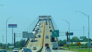 Scary and steep Bridge 2Calcasieu River BridgeEEUU [upl. by Nolyk993]