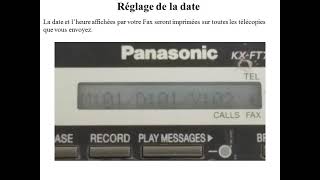 Réglage du télécopieur Panasonic Setting your Panasonic fax machineكيفية برمجة جهاز الفاكس [upl. by Errecart]