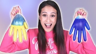 MYSTERY SLIJM HANDSCHOENEN CHALLENGE  Slime Sunday [upl. by Eerrehc]