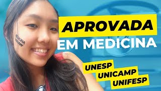 Como fui aprovada em 3 faculdades de Medicina UNICAMP UNESP e UNIFESP [upl. by Adrienne]