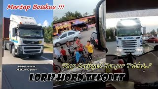 Mantap Bossku ‼️ Berjoged Dengar Hon Tenonet  Koleksi Lori  Truck Horn Telolet [upl. by Virgin]