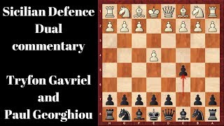 Chess Openings Tutorial  Sicilian Defence  Najdorf Scheveningen etc for black  Dual commentary [upl. by Nicolais]