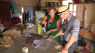 Magie du feutre et du patrimoine  Voyages et weekend en Cévennes épisode 7  Atelier Feutre [upl. by Oeram274]