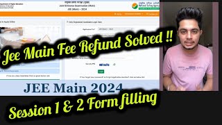 Jee main fee refund kab hoga   jee application form fee refund session 2 [upl. by Antonietta]