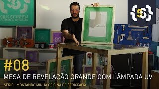 Mesa de gravação serigrafia com luz UV  Faça você mesmo [upl. by Ycrad]