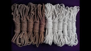 How to tie Shibari Coiling rope for storage [upl. by Yuzik]