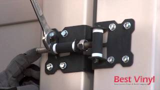 How to adjust gate hinges Best Vinyl [upl. by Shipman747]