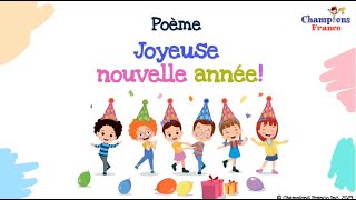 Joyeuse nouvelle année 🎉💥  II New Years Resolutions II Cute French Poems for Kids 🇫🇷 [upl. by Remot]