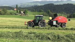 Siloballenpressen 2018 mit Same Explorer 3 100 und Kuhn IBio [upl. by Dreda405]