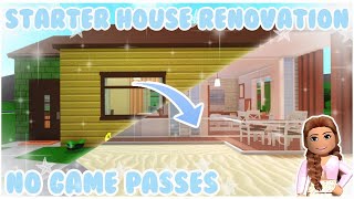 Bloxburg  I Renovated the Starter House into a Beach House 34k No Game Passes [upl. by Janik]