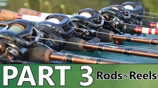 Beginners Guide to BASS FISHING  Part 3  Rods and Reels [upl. by Aleahs]