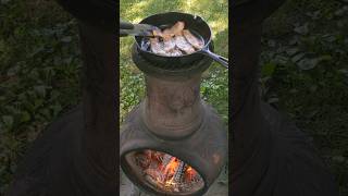 calming bacon sizzle 🏡🔥🥓🍳backyard tranquility castironcooking asmr [upl. by Ede]