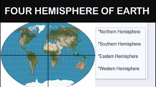 4 HEMISPHERES OF THE EARTH  EARTH GEOGRAPHY TOPBrainGK [upl. by Akiraa827]