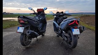 Kymco AK550 feat Kymco Xciting400 by DJI Spark amp SJCAM SJ5000x [upl. by Doelling]