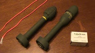 Yugo SKS grenade launcher  SOS grenades and Barnaul blanks review [upl. by Eijneb466]