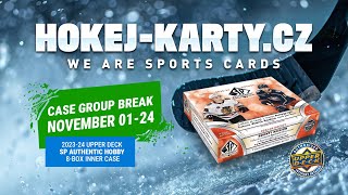 HOKEJKARTYCZ MIX GROUP BREAK November 012024 2324 UD SP AUTHENTIC HOCKEY HOBBY 8BOX CASE [upl. by Carpio468]