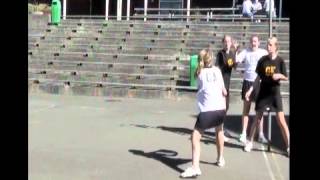 Netball Umpire Training  Defending from out of court [upl. by Sirapal]