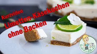 Kurzvideo LimettenKäsekuchen ohne Backen mit dem Thermomix [upl. by Otes193]