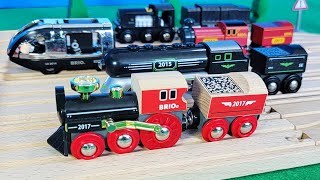 Railfanning Wooden Trains  Special Limited Edition Trains [upl. by Neram]