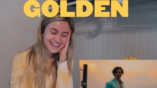 HARRY STYLES GOLDEN OFFICIAL VIDEO REACTION [upl. by Monia]