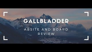 Gallbladder and Bile Duct ABSITE and Boards Review [upl. by Naivad214]