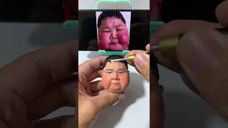 handmade chubby little boy handmade handmade clay figurine making process chubby little cute [upl. by Duval]