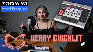 ZOOM V3 Vocal Processor Review by Zoom Creator Merry Chicklit [upl. by Franklin]