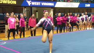 Gymnastics Routine of the Meet vs GW amp Towson  12118 [upl. by Lachlan]