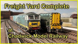 FREIGHT YARD COMPLETE at Chadwick Model Railway  222 [upl. by Rehportsirhc]