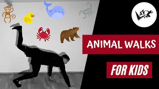 Laufarten aus dem Reich der Tiere Animal Walk für Kinder 🐒🐻🐾🦆🦘 [upl. by Nedi]