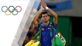 Djokovic in tears after early exit [upl. by Eimarej]